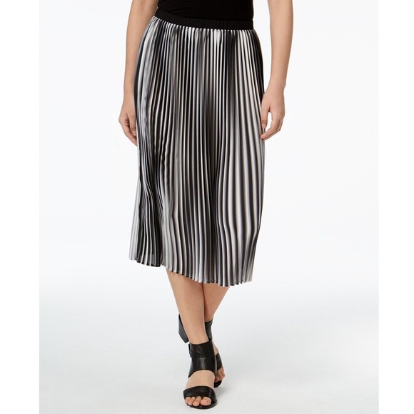 Eileen fisher Recycled Polyester A-Line Pleated Midi Skirt size S - Picture 1 of 11